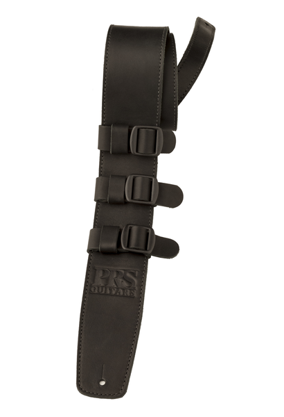 Leather Tri-Buckle Strap (Black) 