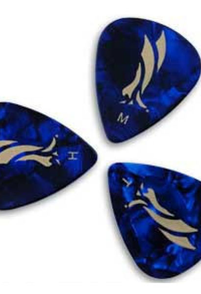 Blue Pearloid Pick (Thin)